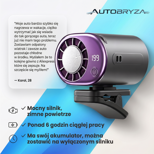 Powiew GO – przenośny wentylator do auta